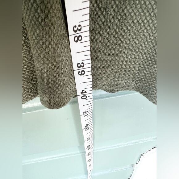 Rachel pally olive green oversized dress fall drop shoulder knee length modest - Picture 7 of 8